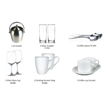 11pcs minibar cup accessory suitable hotel guest room